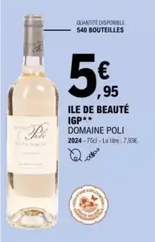 E.Leclerc Domaine poli - ile de beaute igp offre