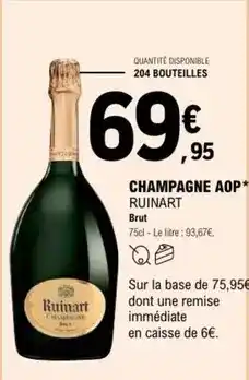 E.Leclerc Ruinart - champagne aop offre