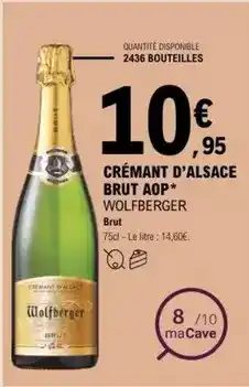 E.Leclerc Brut - crémant d'alsace aop offre