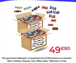 Cdiscount Bonbons au chocolat mars, snickers, bounty, twix, milka, daim, toblerone offre