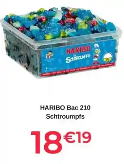 Cdiscount Haribo - bac 210 schtroumpfs offre