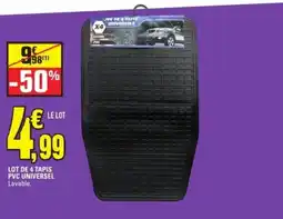 E.Leclerc Lot de 4 tapis pvc universel offre
