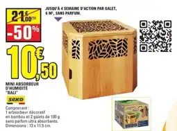 E.Leclerc SEKO Mini absorbeur d'humidité “bali" offre