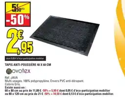 E.Leclerc NOVOTEX Tapis anti-poussière 40 x 60 cm offre