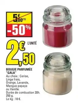 E.Leclerc Bougie parfumée "gala" offre