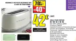 E.Leclerc SWEISS Grille pain vintage offre