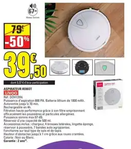 E.Leclerc LIVOO Aspirateur robot offre