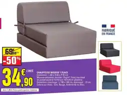 E.Leclerc Chauffeuse mousse 1 place offre