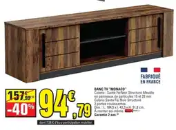 E.Leclerc Banc tv "monaco" offre
