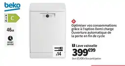 Conforama BEKO Lave vaisselle offre