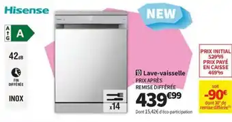 Conforama HISENSE Lave-vaisselle offre