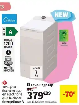 Conforama MIDEA Lave-linge top offre