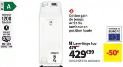 Conforama Lave-linge top offre