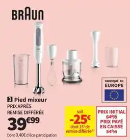 Conforama BRAUN Pied mixeur offre