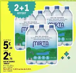 E.Leclerc EAU DE SOURCE 'MIRTA' offre