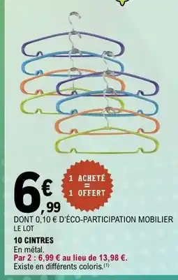 E.Leclerc 10 cintres offre