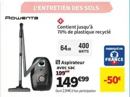 Conforama ROWENTA Aspirateur avec sac offre