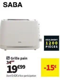 Conforama SABA Grille pain offre