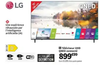 Conforama LG Téléviseur UHD QNED connecté offre