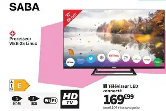 Conforama SABA Téléviseur LED connecté offre