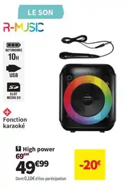 Conforama R-MUSIC High power offre