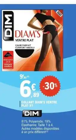 E.Leclerc Collant diam's ventre plat x1 offre