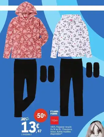 E.Leclerc Pyjama femme offre