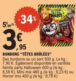 E.Leclerc Bonbons têtes brûlées offre