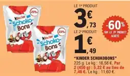 E.Leclerc Kinder schokobons offre