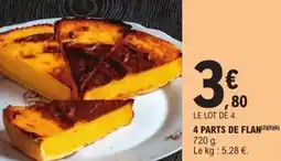 E.Leclerc 4 parts de flan offre