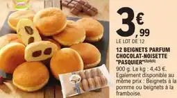 E.Leclerc 12 beignets parfum chocolat-noisette pasquier offre
