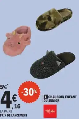 E.Leclerc Chausson enfant ou junior offre
