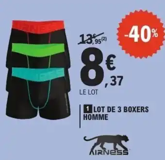 E.Leclerc Lot de 3 boxers homme offre