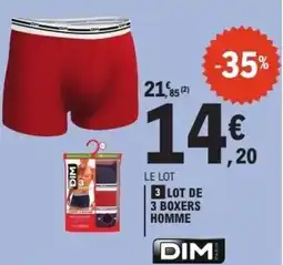 E.Leclerc Lot de 3 boxers homme offre