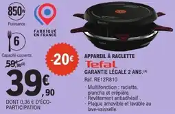 E.Leclerc Appareil à raclette tefal offre