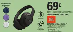 E.Leclerc Casque sans fil tune770nc jbl offre