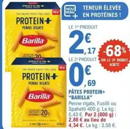 E.Leclerc Pâtes protein+ barilla offre