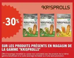 E.Leclerc SUR LES PRODUITS PRÉSENTS EN MAGASIN DE LA GAMME KRISPROLLS offre