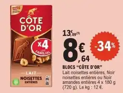 E.Leclerc Blocs côte d'or offre