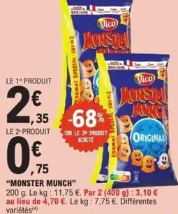 E.Leclerc Monster munch offre