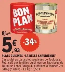 E.Leclerc Plats cuisinés la belle chaurienne offre
