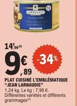 E.Leclerc Plat cuisiné l'emblématique jean larnaudie offre