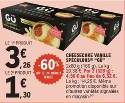 E.Leclerc Cheesecake vanille spéculoos gu offre