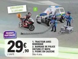 E.Leclerc Barrage de police voiture et moto offre