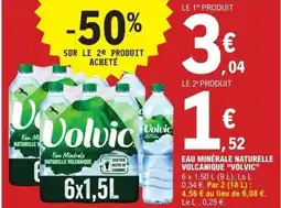 E.Leclerc Eau minérale naturelle volcanique volvic offre