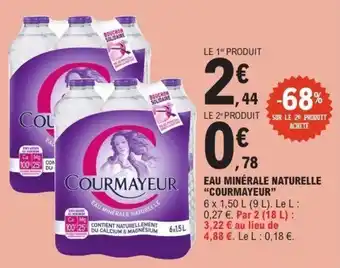 E.Leclerc Eau minérale naturelle courmayeur offre