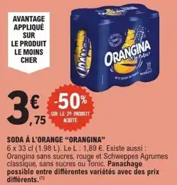E.Leclerc Soda à l'orange orangina offre