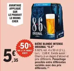 E.Leclerc Bière blonde intense original 8.6 offre