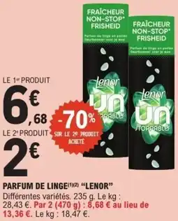 E.Leclerc Parfum de linge lenor offre