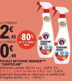 E.Leclerc Pistolet nettoyant menager chanteclair offre